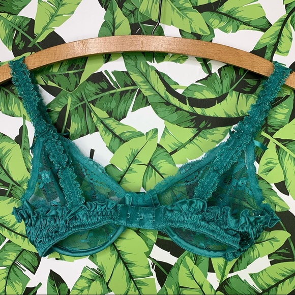 Vintage Victoria’s Secret Gold Label Bra See Through Unlined Lace USA Made - Picture 6 of 8